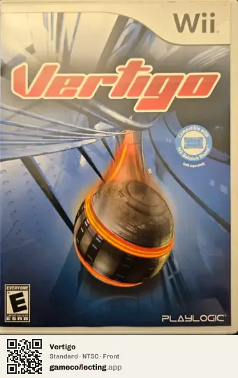 Vertigo Nintendo Wii, NTSC box front