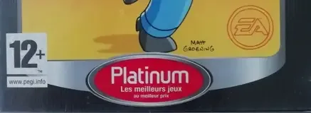 The Simpsons Game, the PEGI square on its front