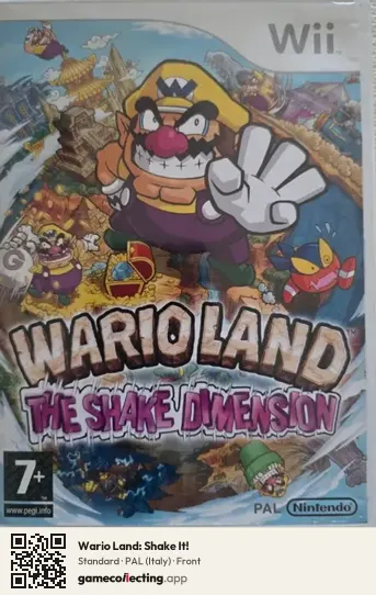 Wario Land: Shake It! Nintendo Wii, Italy box front