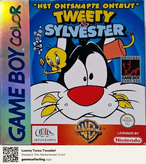 Looney Tunes: Twouble! Game Boy Color, Netherlands box front