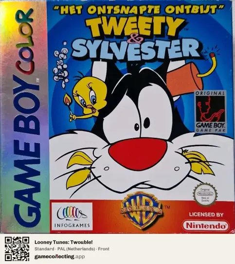 Looney Tunes: Twouble! Game Boy Color, Netherlands box front