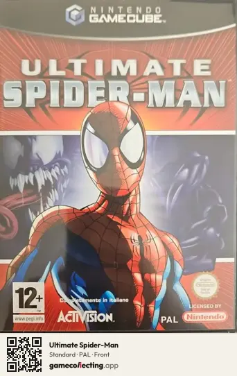 Ultimate Spider-Man Nintendo GameCube, PAL box front
