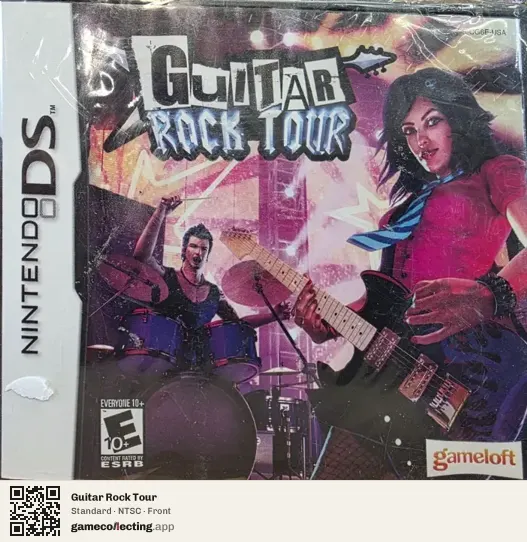 Guitar Rock Tour Nintendo DS, NTSC box front