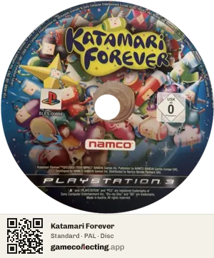 Katamari Forever PlayStation 3, PAL disc