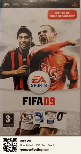 FIFA 09 PlayStation Portable, PAL box front