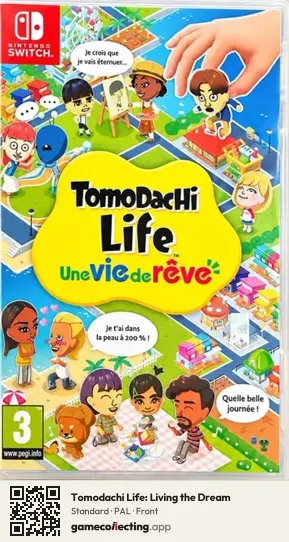Tomodachi Life: Living the Dream Nintendo Switch, PAL box front