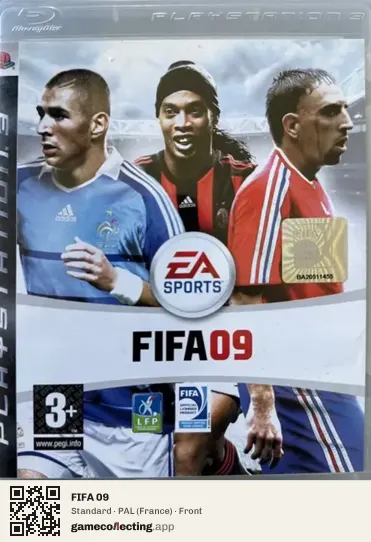 FIFA 09 PlayStation 3, France box front