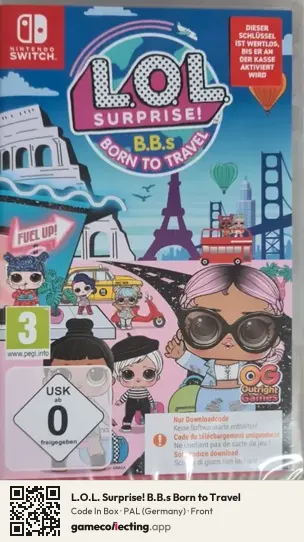 L.O.L. Surprise! B.B.s Born to Travel Nintendo Switch, Germany box front