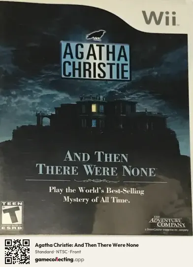 Agatha Christie: And Then There Were None Nintendo Wii, NTSC box front