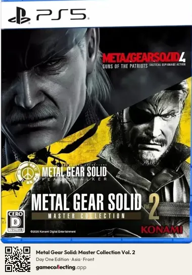 Metal Gear Solid: Master Collection Vol. 2 PlayStation 5, Asia box front