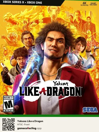 Yakuza: Like a Dragon Xbox Series X, NTSC box front
