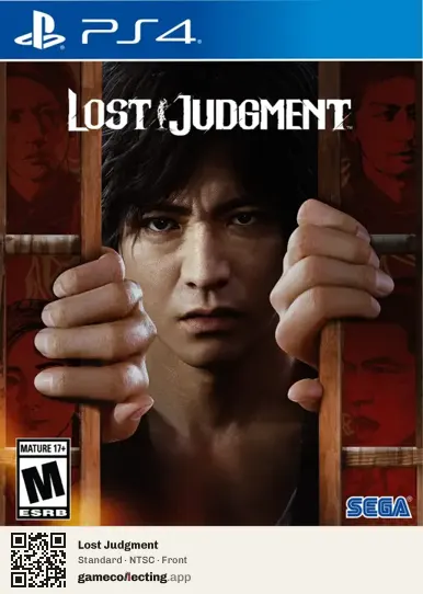 Lost Judgment PlayStation 4, NTSC box front
