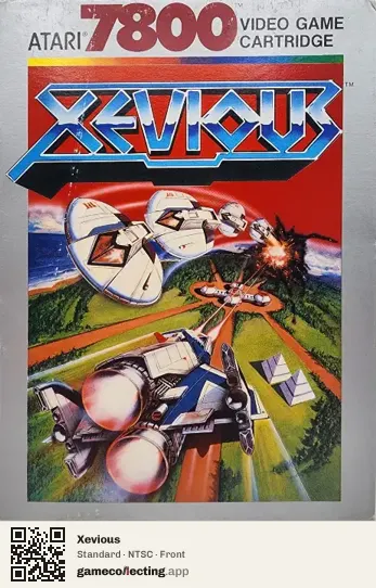 Xevious Atari 7800, NTSC box front
