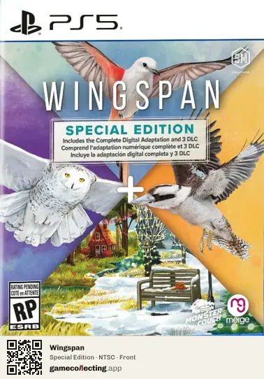 Wingspan PlayStation 5, NTSC box front