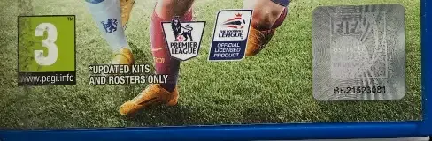 FIFA 15, the PEGI square on its front
