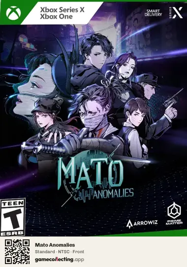 Mato Anomalies Xbox Series X, NTSC box front