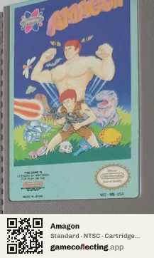 Amagon Nintendo Entertainment System, NTSC cartridge label