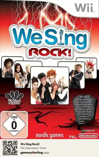 We Sing Rock! Nintendo Wii, Germany box front