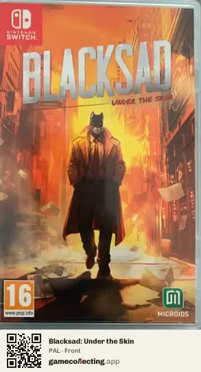Blacksad: Under the Skin Nintendo Switch, PAL box front