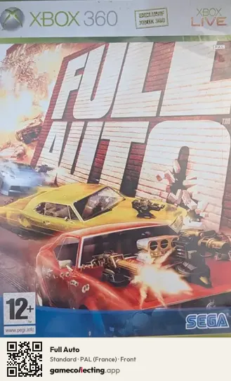 Full Auto Xbox 360, France box front