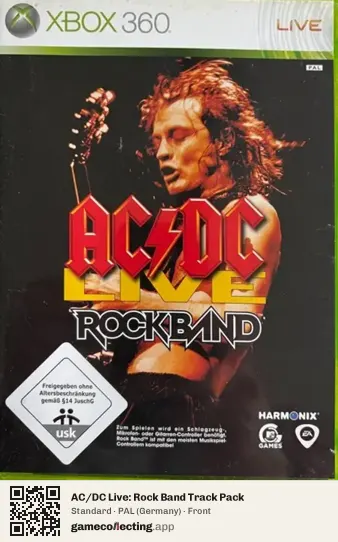 AC/DC Live: Rock Band Track Pack Xbox 360, Germany box front