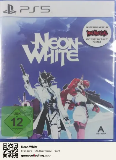 Neon White PlayStation 5, Germany box front