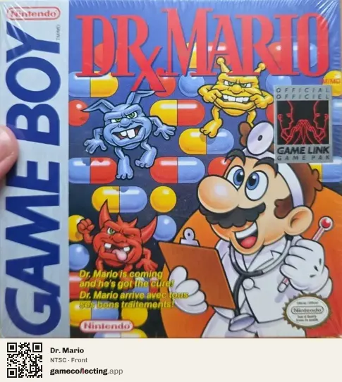 Dr. Mario Game Boy, NTSC box front
