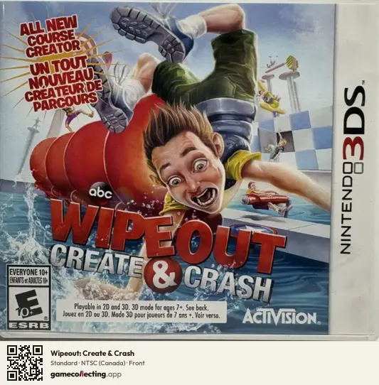 Wipeout: Create & Crash Nintendo 3DS, Canada box front