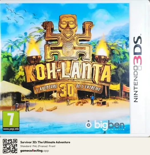 Survivor 3D: The Ultimate Adventure Nintendo 3DS, France box front