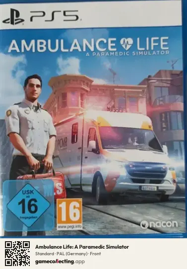 Ambulance Life: A Paramedic Simulator PlayStation 5, Germany box front