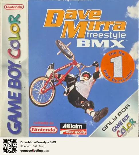 Dave Mirra Freestyle BMX Game Boy Color, PAL box front