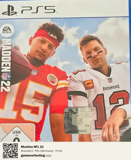 Madden NFL 22 PlayStation 5, Germany box front