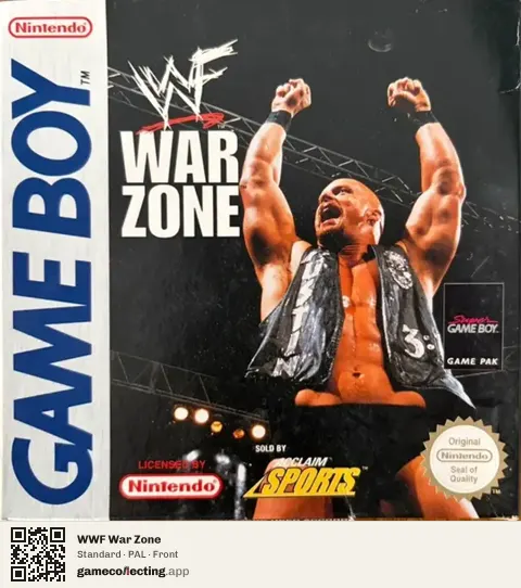 WWF War Zone Game Boy, PAL box front