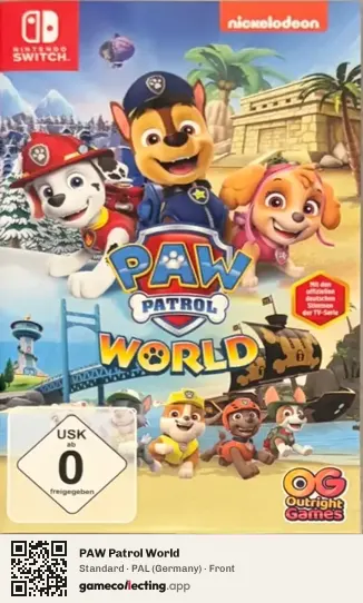 PAW Patrol World Nintendo Switch, Germany box front