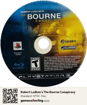 Robert Ludlum's The Bourne Conspiracy PlayStation 3, NTSC disc