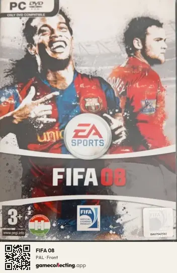 FIFA 08 Computer, PAL box front