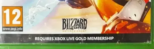 Overwatch, the PEGI square on its front