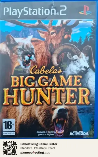 Cabela's Big Game Hunter PlayStation 2, Italy box front