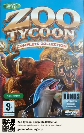 Zoo Tycoon: Complete Collection Computer, France box front