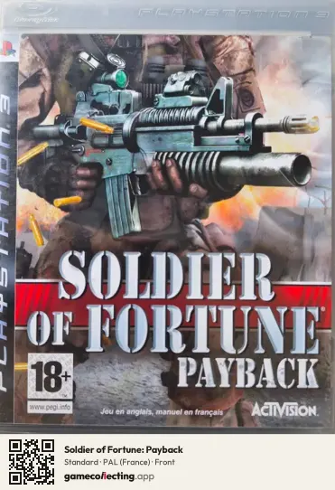 Soldier of Fortune: Payback PlayStation 3, France box front