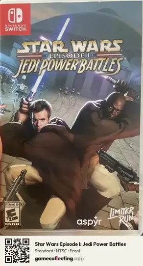 Star Wars Episode I: Jedi Power Battles Nintendo Switch, NTSC box front