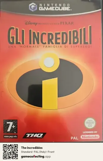 The Incredibles Nintendo GameCube, Italy box front