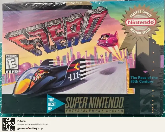 F-Zero Super Nintendo Entertainment System, NTSC box front