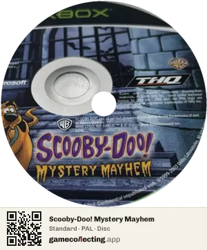 Scooby-Doo! Mystery Mayhem Xbox, PAL disc