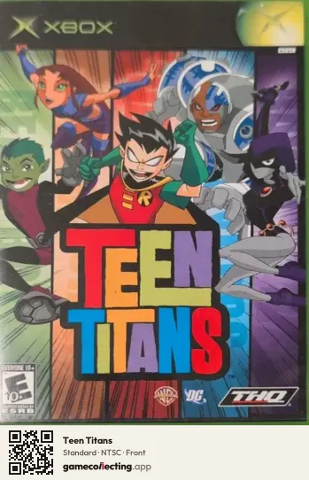 Teen Titans Xbox, NTSC box front