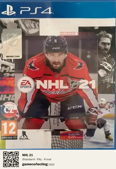 NHL 21 PlayStation 4, PAL box front