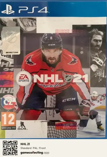 NHL 21 PlayStation 4, PAL box front