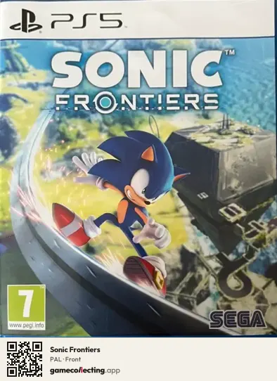 Sonic Frontiers PlayStation 5, PAL box front