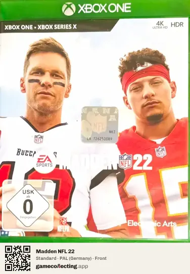 Madden NFL 22 Xbox One, Germany box front