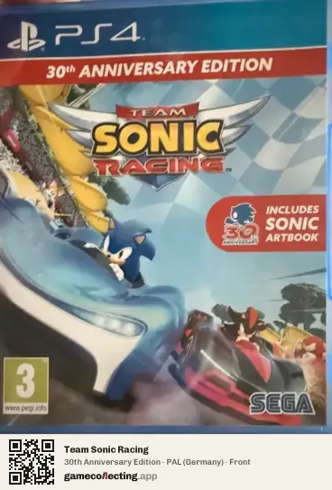 Team Sonic Racing PlayStation 4, Germany box front